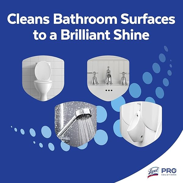LYSOL POWER FOAMING BATHROOM CLEANER, MULTIPURPOSE CLEANER FOR SHOWERS, BATHTUBS, SINKS, DISINFECTANT SPRAY KILLS 99.9% OF GERMS, ZERO BLEACH CLEANING SPRAY, 32 OZ.