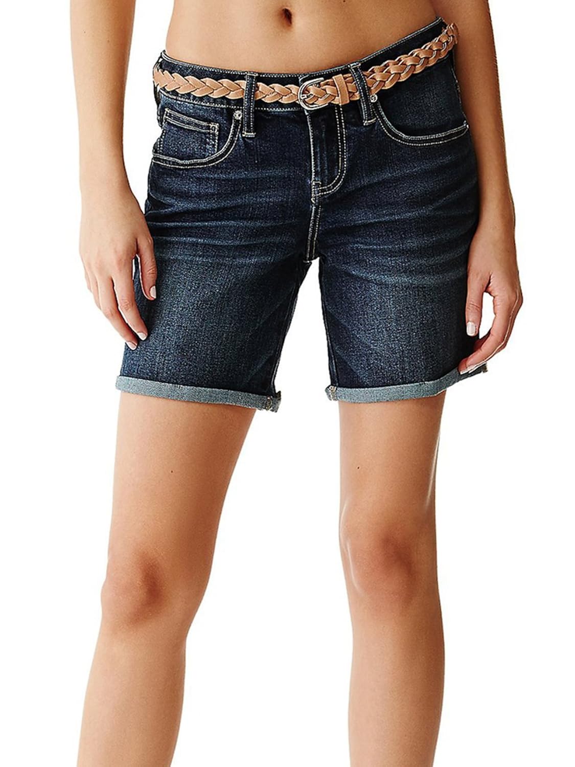 G by GUESS Women's Talila Denim Bermuda Shorts hot sale