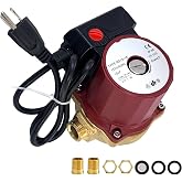 59896114 Circulator Pump 1/25 HP 1/2" Sweat Fits for Grundfos UP15-18B5 | Open System Pump for Hydronic Heating Radiant Floor Solar and Domestic Hot Water Replace# UP1518B5