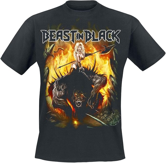 Beast In Black from Hell with Love Männer TShirt schwarz BandMerch, Bands, Nachhaltigkeit