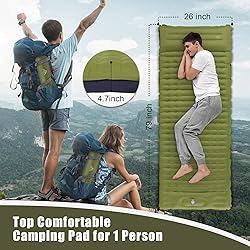 GGOV Camping Sleeping Pad, Extra Thickness 4.7 Inch