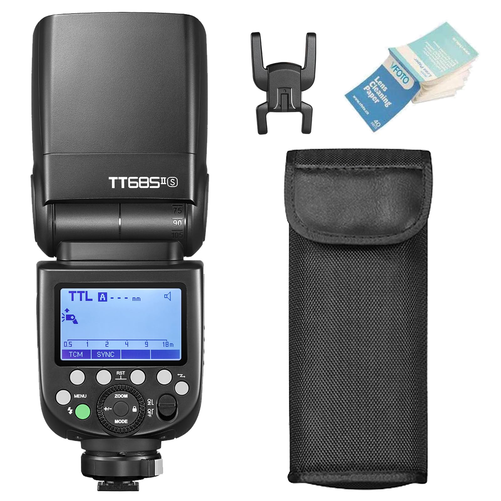 Godox TT685II-S TTL Flash Speedlite GN60 HSS 1/8000s 2.4G Wireless Transmission Compatible for Sony A7III A7IV A77II A7RII A7R A58 A99 A6400 A6000