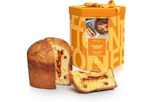 OFNER Dulce de Leche Cream Filled Panettone - Award-Winning Traditional Holiday Cake - Soft & Moist - Bakery Gifts, Italian Recipe Dessert - 35.3oz