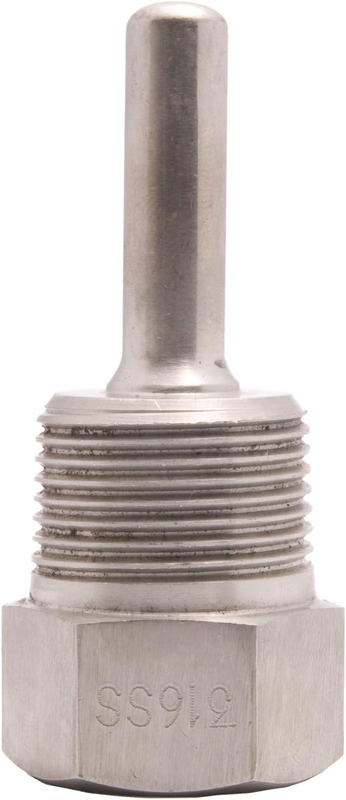 2-1/2" Thermowell F-1/2" NPT X M-3/4" NPT 316SS