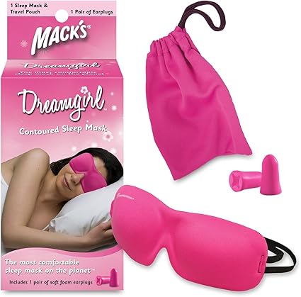 Amazon Com Mack S Dreamgirl Contoured Sleep Mask Pink
