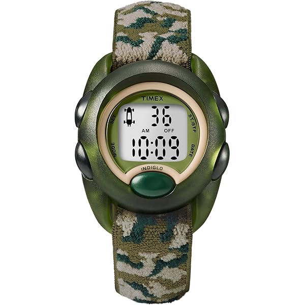 Timex Unisex Expeditie Middelgroot Digitaal CAT Zwarte Fast Wrap Strap Horloge T47852 : Timex