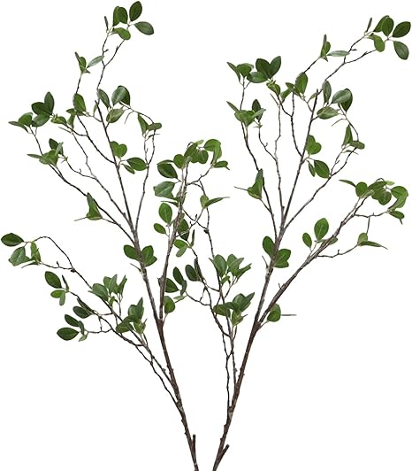 Amazon Com Jarown Artificial Tree Branches With Leaves For Decoration 2pcs 43 3 Inch Furniture Decor