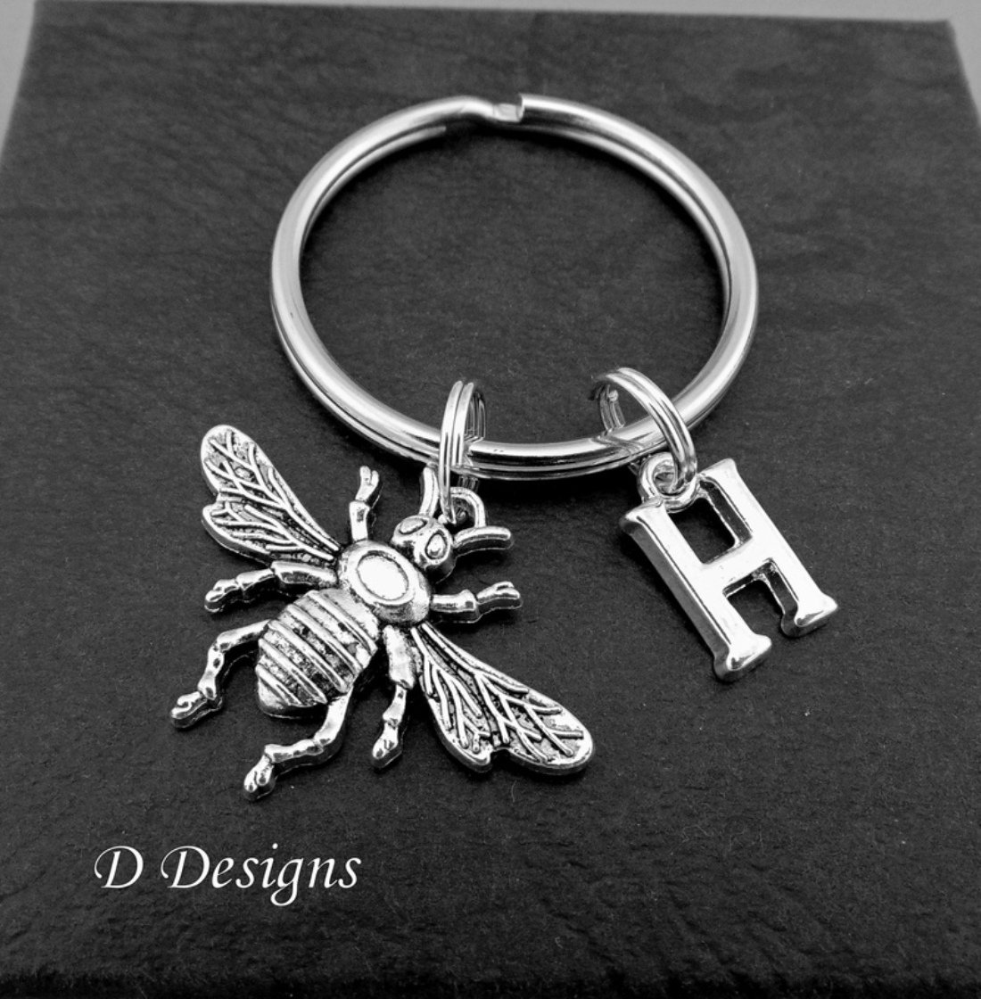 Bee Keyring Personalised Amazon.co.uk Handmade