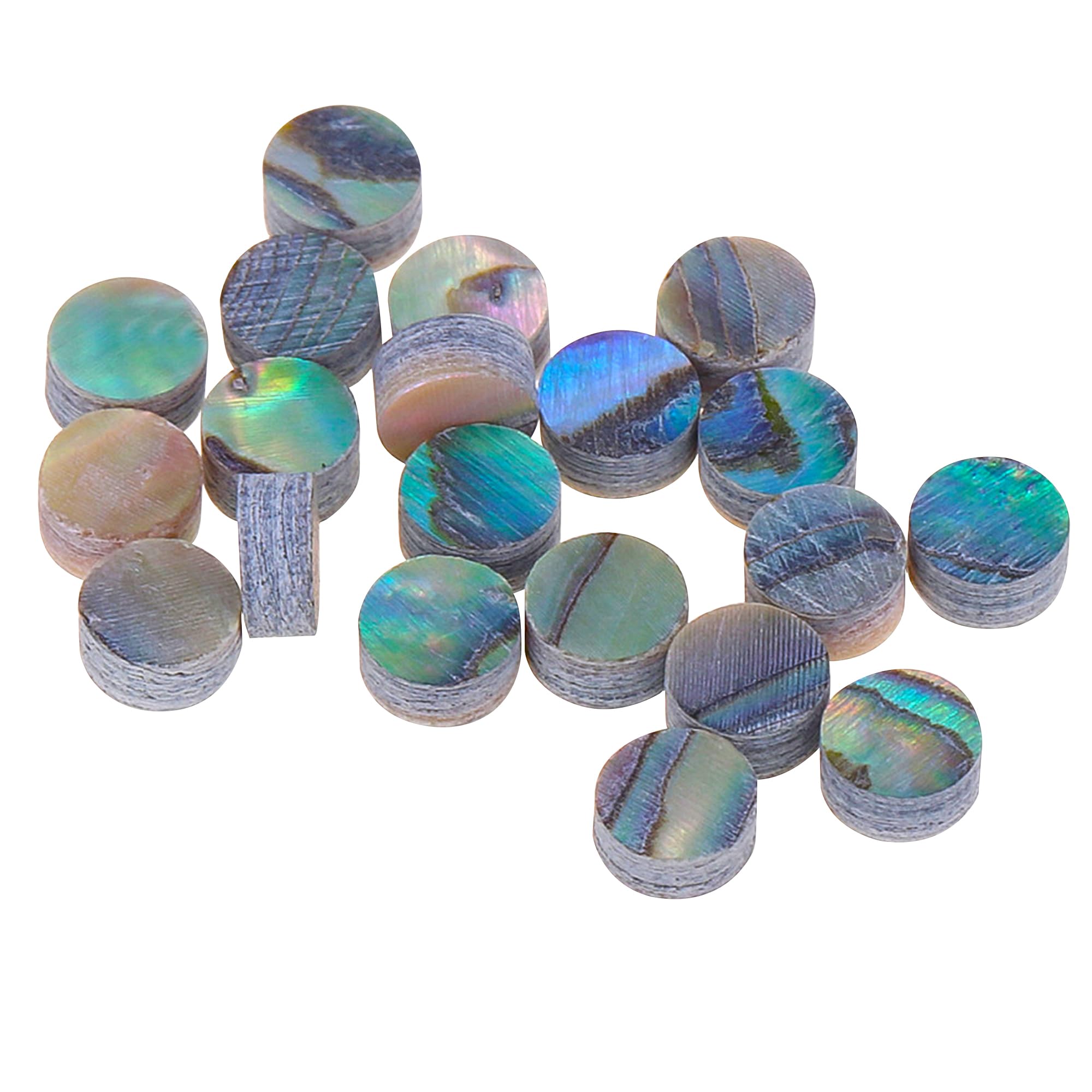 Musiclily Pro 4mm Natural Paua Abalone Shell Guitar Fretboard Inlay Dots(Set of 20)