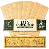 10 Egyptian Papyrus Paper Blank Bookmarks for Art Projects and Schools 7.2 x2.0 inch (5x18 cm) by CraftsOfEgypt