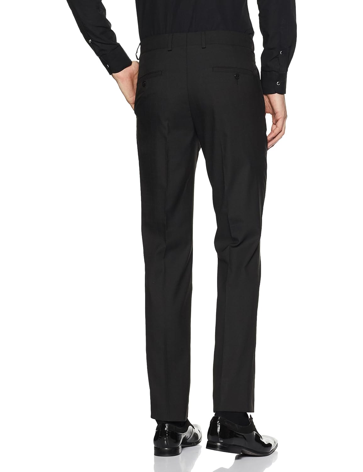 van heusen men's slim fit formal trousers