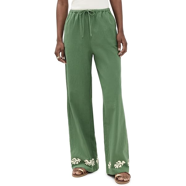 Seven Wonders Women's Ziggy Pants, Emerald Green/Sand, XS at