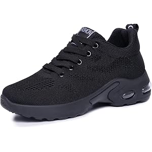 Orthora 12 Hour Shift Shoes for Women with Arch Support | Wide Toe Box, Air Cushion, Non Slip, Orthopedic Nursing, Lightweigh