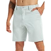 LeapsLion Mens Golf Dress Shorts 9" Stretch Casual Work Flat Front Shorts for Men with 4 Pockets Quick Dry Lightweight