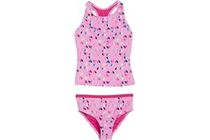 Lands' End Girls' Swimwear UPF 50 Tankini Top and Bikini Bottom Swim Set (XS-XL)