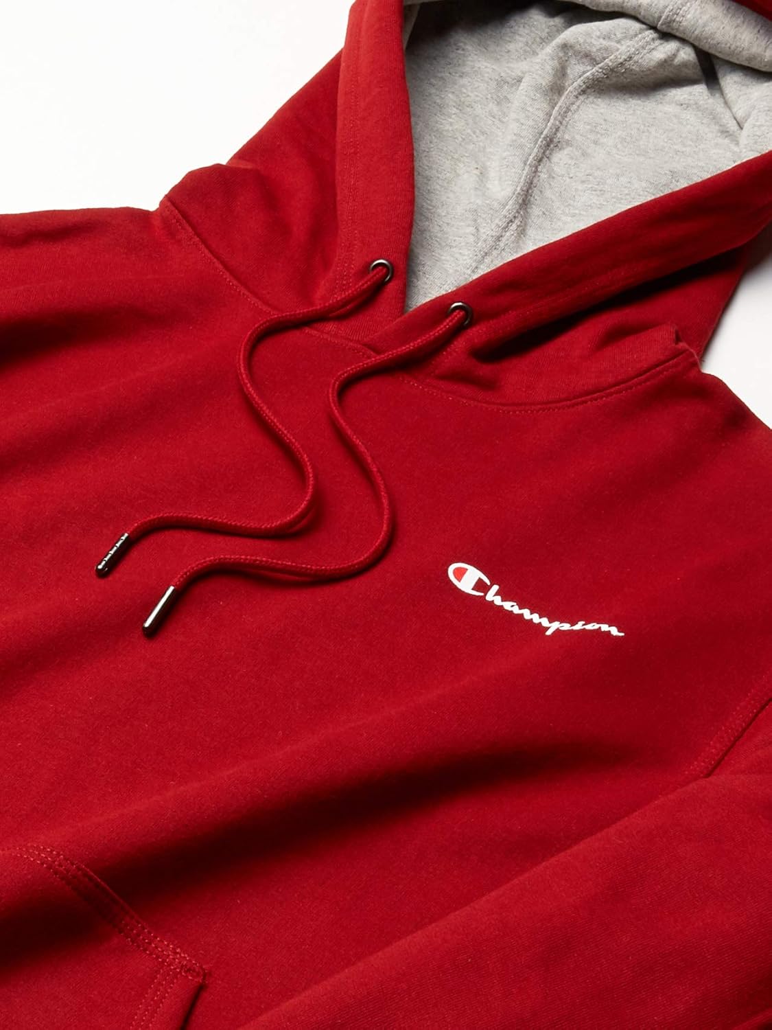 champion boys c patch taped maroon hoodie