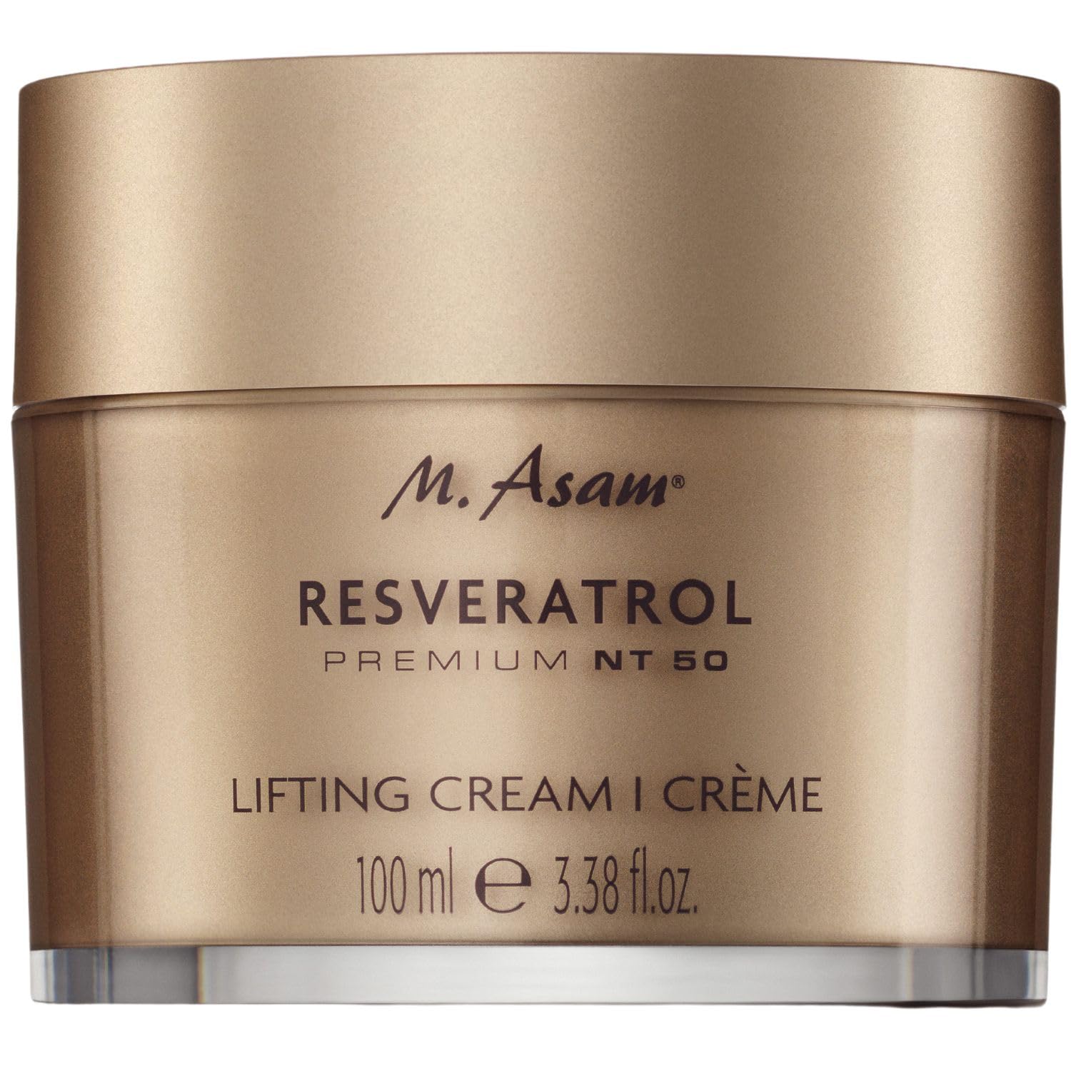 M. Asam Resveratrol Premium Lifting Cream (100 ml) - Anti-Aging Face Moisturiser, Resveratrol Day and Night Cream, Hydrating Skin Care with Peptides, Vegan Face Cream