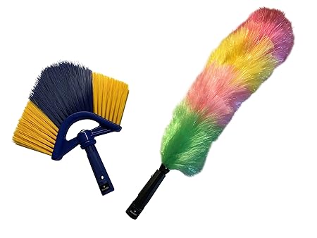 FenWi Eckbesen und Staubwedel als Zubehör zu FenWi Alu-Teleskopstangen und Teleskop-Fensterwischer-Profi-Set und Teleskopset`