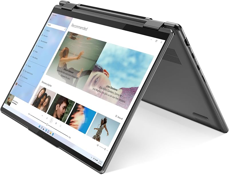 Lenovo yoga 7 gen 7 (14ial7) - computador tátil 14 "2,8k oled 90hz (intel core i7-1260p, 16 gb de ram, 1 tb ssd, intel iris xe graphics, windows 11 home) gray, caneta, teclado qwerty portuguese (82qe004fpg)