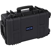 DCB Cases - Element 5453F | 22 x 13 x 9 Ext Dim | IP67 Waterproof | Pluck Foam Insert | Telescoping Handle | Rubberized Grips | Resin-Reinforced Injection Molded Plastic | Dual Lock Lid Latch | Wheels