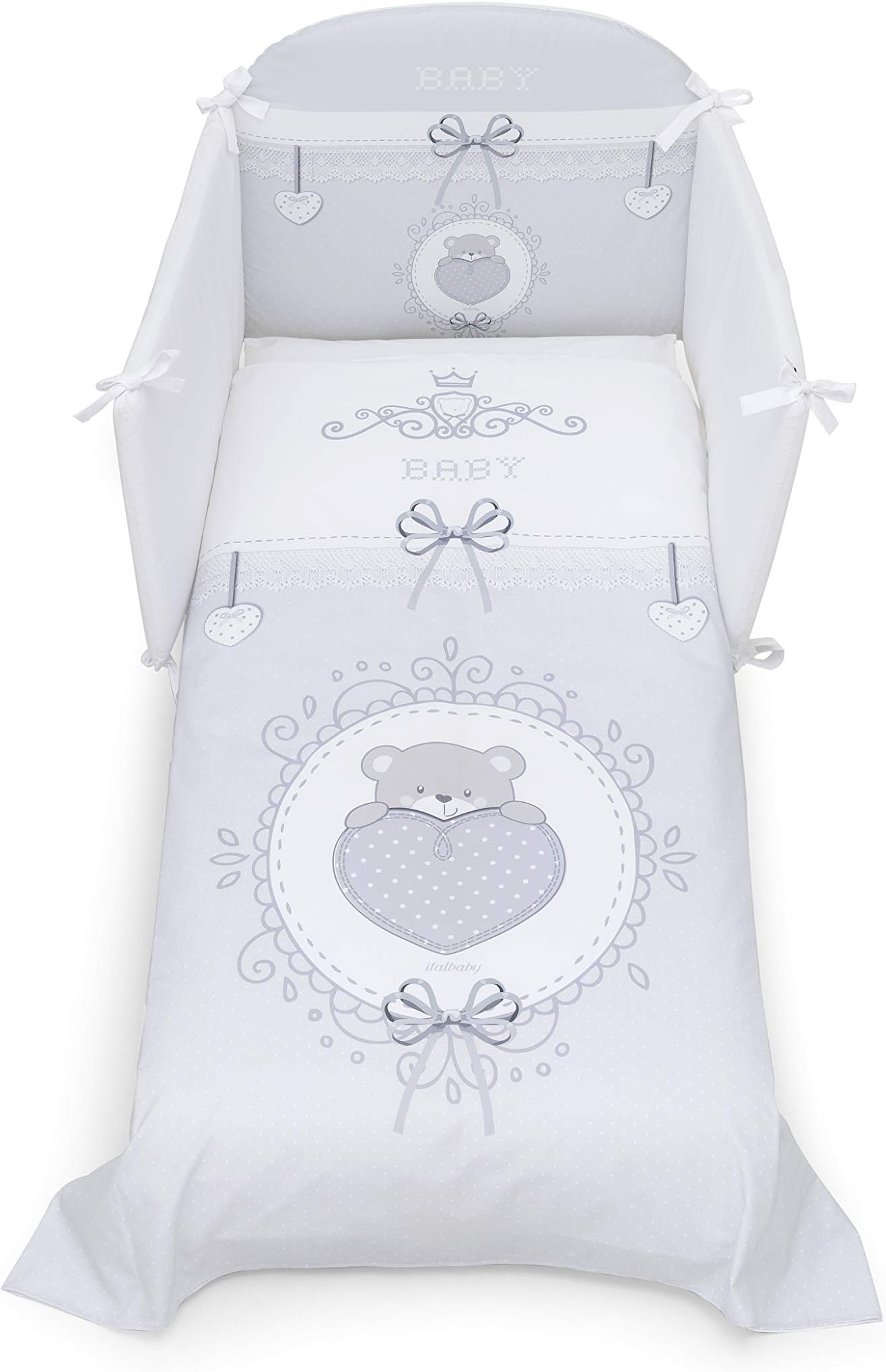 Italbaby 120.0004 C. Sfil.Pony Classic Chic Duvets, Multi Colour