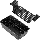 Walooza 9x5 Meatloaf Pan with Drain Tray, Heavy-Gauge Carbon Steel Nonstick Loaf Pan for Baking Bread, Oven-Safe Healthy Baking Pan for Meatloaf, Banana Bread, Sandwich Bread