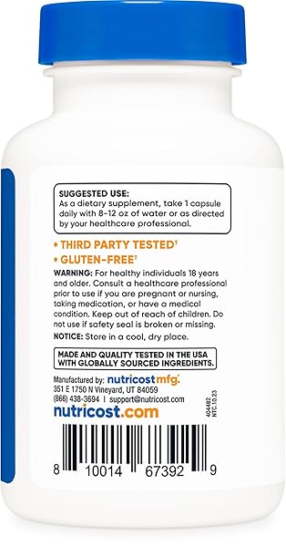 NUTRICOST POLICOSANOL 100MG, 120 CAPSULES – GLUTEN FREE, NON-GMO, AND VEGETARIAN FRIENDLY