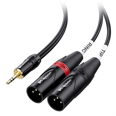 Cable Matters 3.5mm to XLR Stereo Cable 0.9 m Y-Splitter
