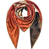 SHIROUYU 100% Mulberry Silk Scarf 43" Large Square Scarf Large Shawl - Women's Silk Oversized Headband - With Gift Packed
