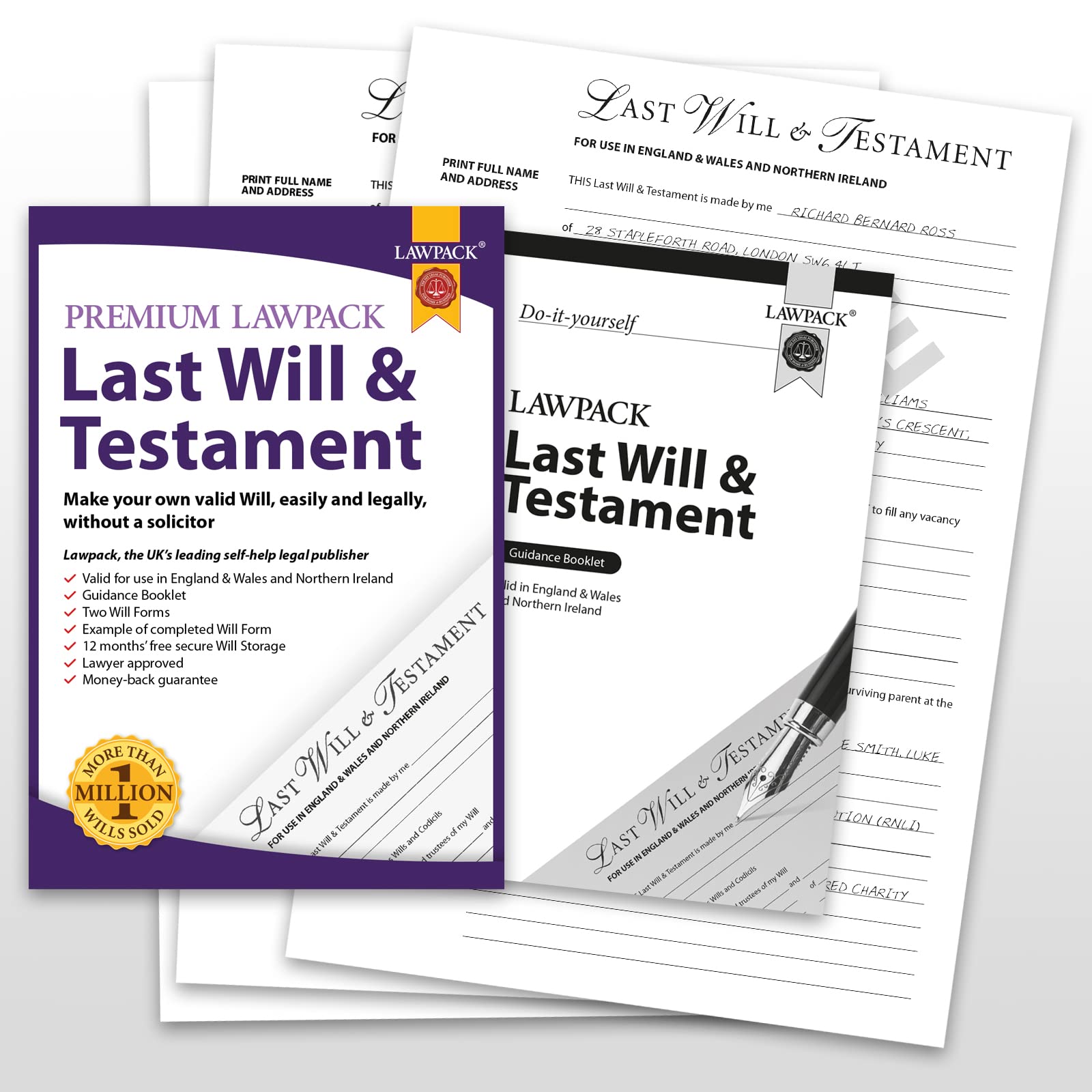 Lawpack Premium Last Will & Testament DIY Kit - 2026 Edition