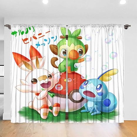 Amazon Co Jp ポケモン ポケ ット 7 おしゃれ 北欧 1級遮光 カーテン 寝室 リビング用 防寒 断熱カーテン 昼夜目隠し Uvカット断熱 カーテン 2枚組 132 1cm 自然風景 多機能 ウォールアート ポスター カーテン ホーム キッチン