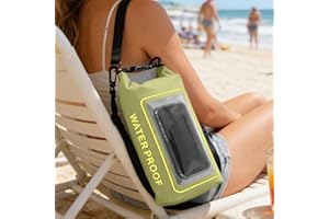 2L Waterproof Phone Tote Dry Bag Adjustable Strap for Travel Swimming Boating Kayaking Camping Fishing Rafting(Green)