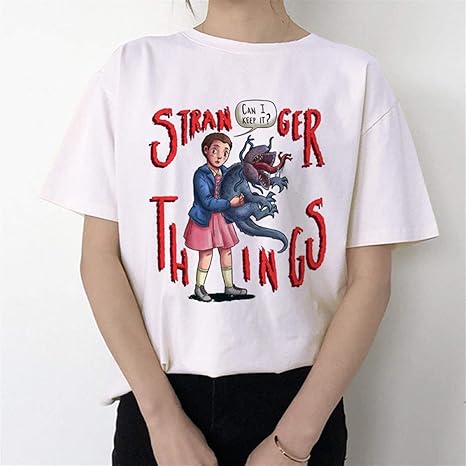 Amazon Co Jp シャツの女性トンストレンジャー 物事の新しいtシャツセブンイレブンゴシック女性の衣類のヒップホップストリート漫画面白いカワイイ Annacboy Color 7473 Size Xl ホーム キッチン