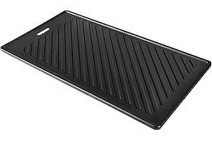 Monument Grills 9.45" x 17.7" 96333 Reversible Cast Iron Cooking Plate for Monument Denali 405, Denali 425, 35633, 24633, 24367, 41847NG, 77352