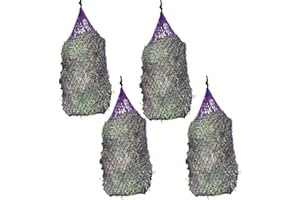 Country Pride Large Ultra Slow Feeder Hay Net, 4 Pack (Purple)