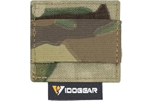 IDOGEAR SPORTS Tactical Cable Storage Sticker Reusable Fastening Cable Ties With Hook And Loop For Tactical helmet, Headset, Walkie-talkie(1pc,Multi-camo)