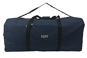 K-CLIFFS Heavy Duty Cargo Duffel Large Sport Gear Drum Set Equipment Hardware Travel Bag Rooftop Rack Bag (36" x 17" x 17", Navy)