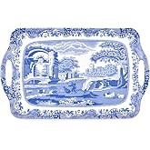Pimpernel &ndash; Blue Italian &ndash; Large Handled Tray - BlueWhite