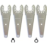 HEMUNC Oscillating Scraper Blades for Caulk Adhesive Sealant Removal for Dewalt Milwaukee Ryobi Bosch Craftsman Dremel Mulimaster Rockwell Multitool Scraper Blades
