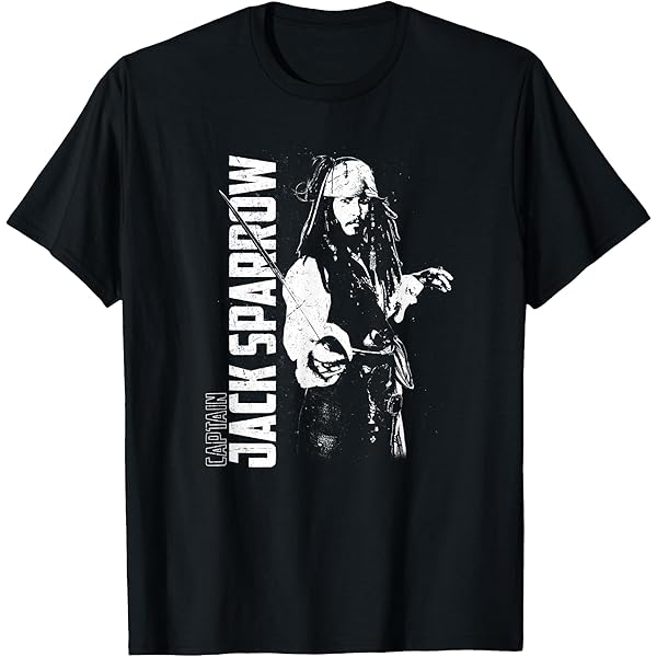 ★Pirates of The Caribbean ジャック・スパロウ Tシャツ Jack Sparrow Shirt | Vintage Jack Sparrow Shirt | Captain