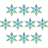 10pcs Suncatcher Parts Laser Colorful Metal Snowflake Window Hanging Pendant DIY Part Ornament Part Hand-Crafts Gifts