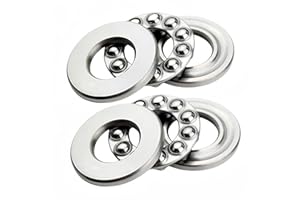 DEEG 2 Pcs 51204 Thrust Ball Bearing 20mm Bore 40mm OD 14mm Width GCr15 Axial Ball Thrust Bearings for Screw Drive Lift…