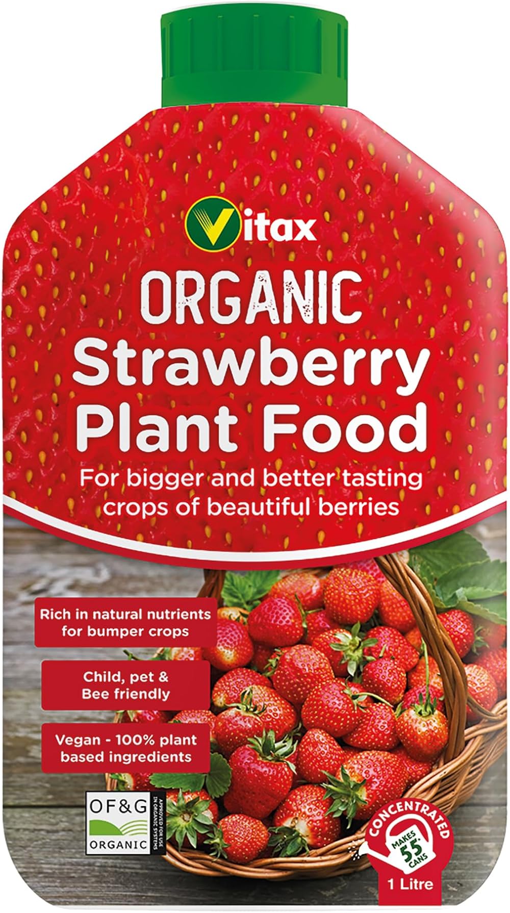 Vitax Organic Strawberry Feed Liquid Fertiliser Vitax Ltd Strawberry Fertiliser