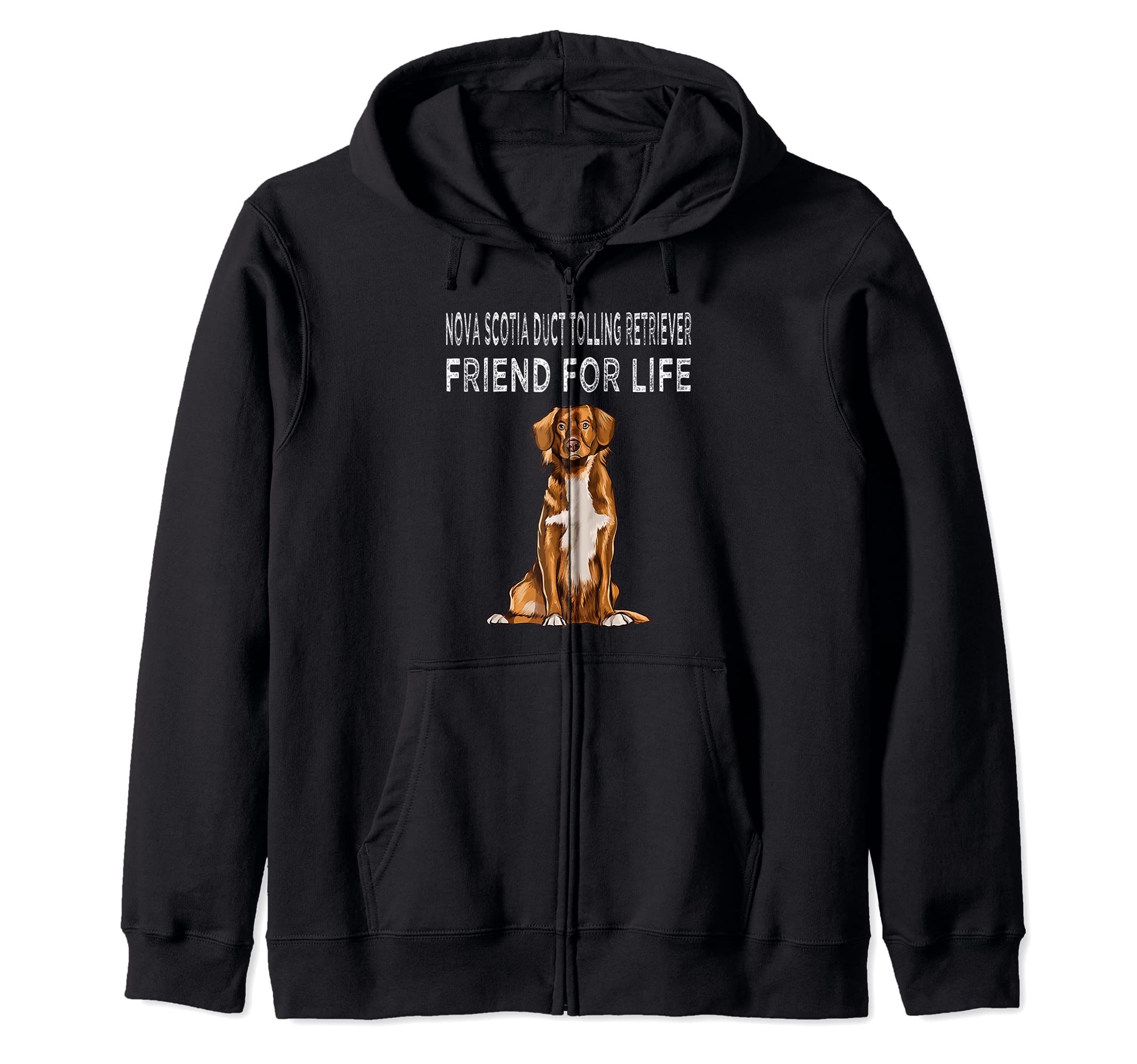 Duck Tolling Retrievers Friend For Life Dog Lover Friendship Zip Hoodie