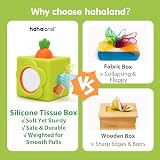 Hahaland Silicone Baby Tissue Box Toy 6-12 Months 6-IN-1 Montessori view 5
