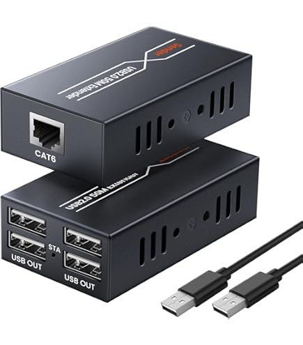 Amazon.com: Black Box 4-Port Single-Mode Fiber USB Extender