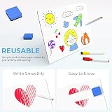 Nicpro 2 Pack Dry Erase Mini Whiteboard A4 22 x 30 cm Double Sided view 4