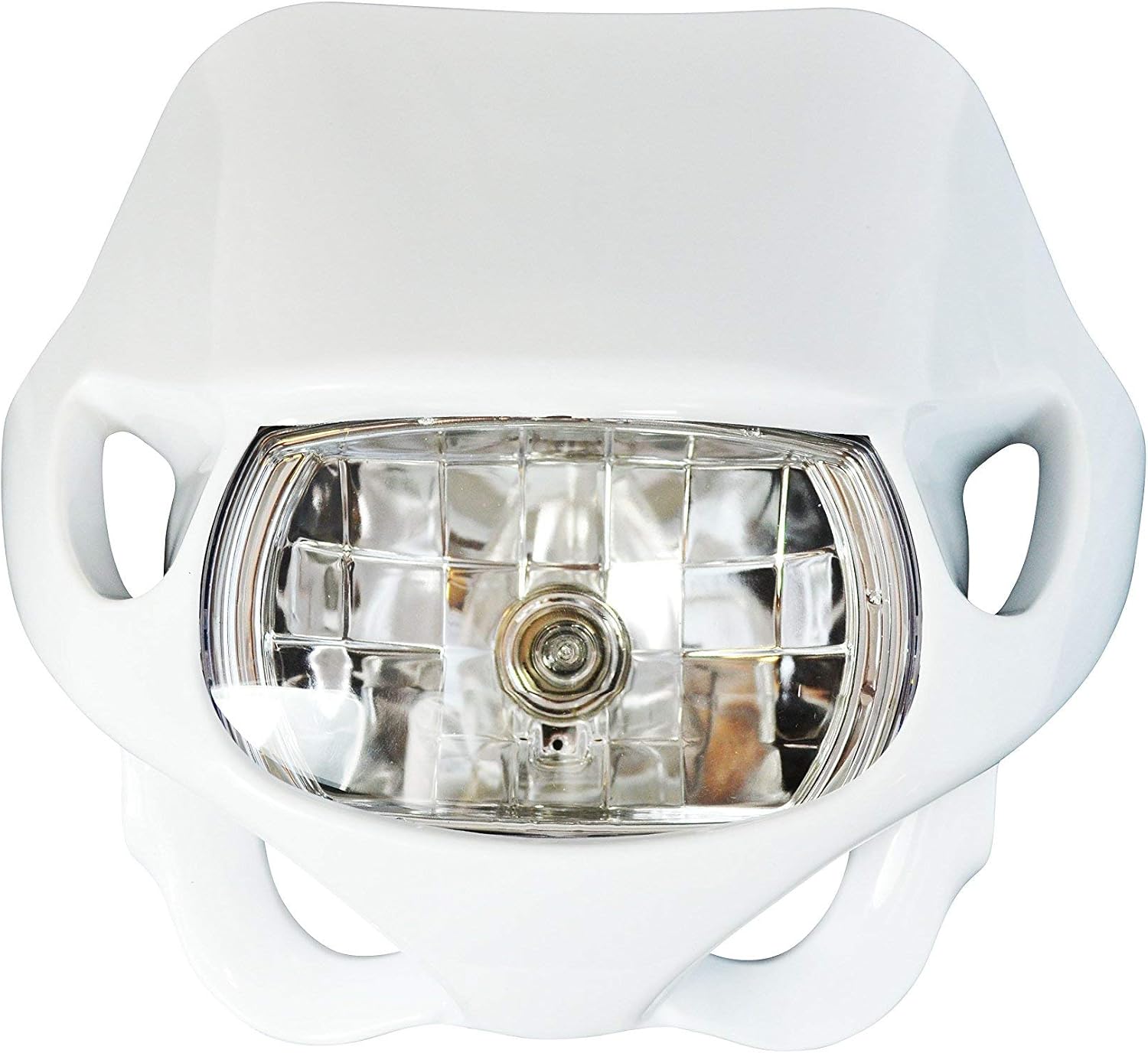 Alchemy Parts Universal Fitment Motorbike White Headlight Headlamp