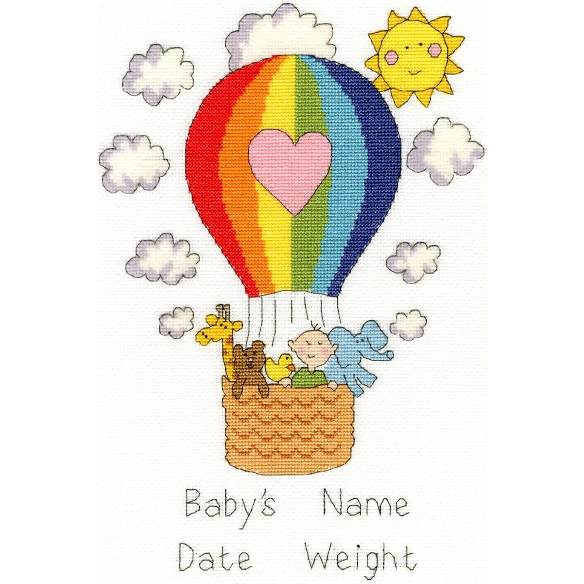 Bothy Threads Cross Stitch Kit - Balloon Baby