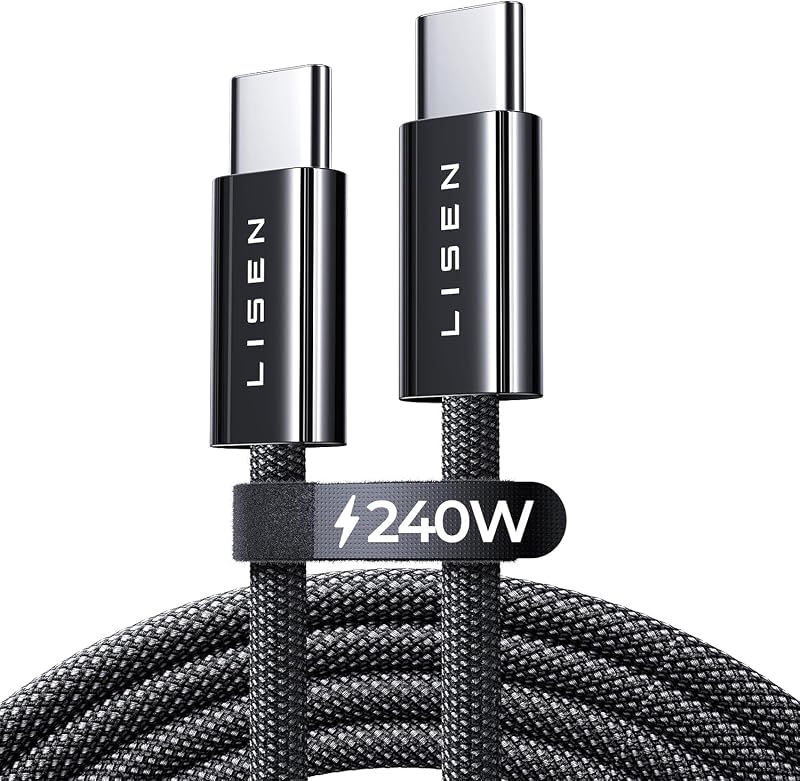 240W Cable USB C Charge Rapide, 2m PD 5A Cable USB C vers USB C Câble